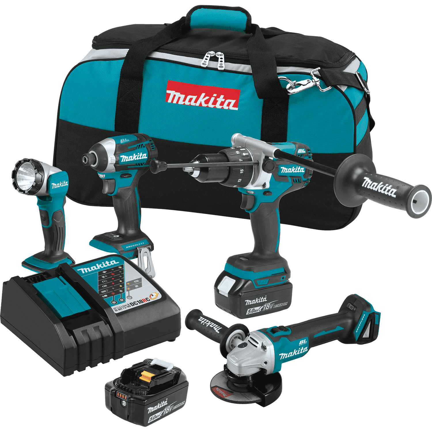 Picture of 18V LXT Lithium-Ion Brushless Cordless 4-Pc. Combo Kit (5.0Ah)