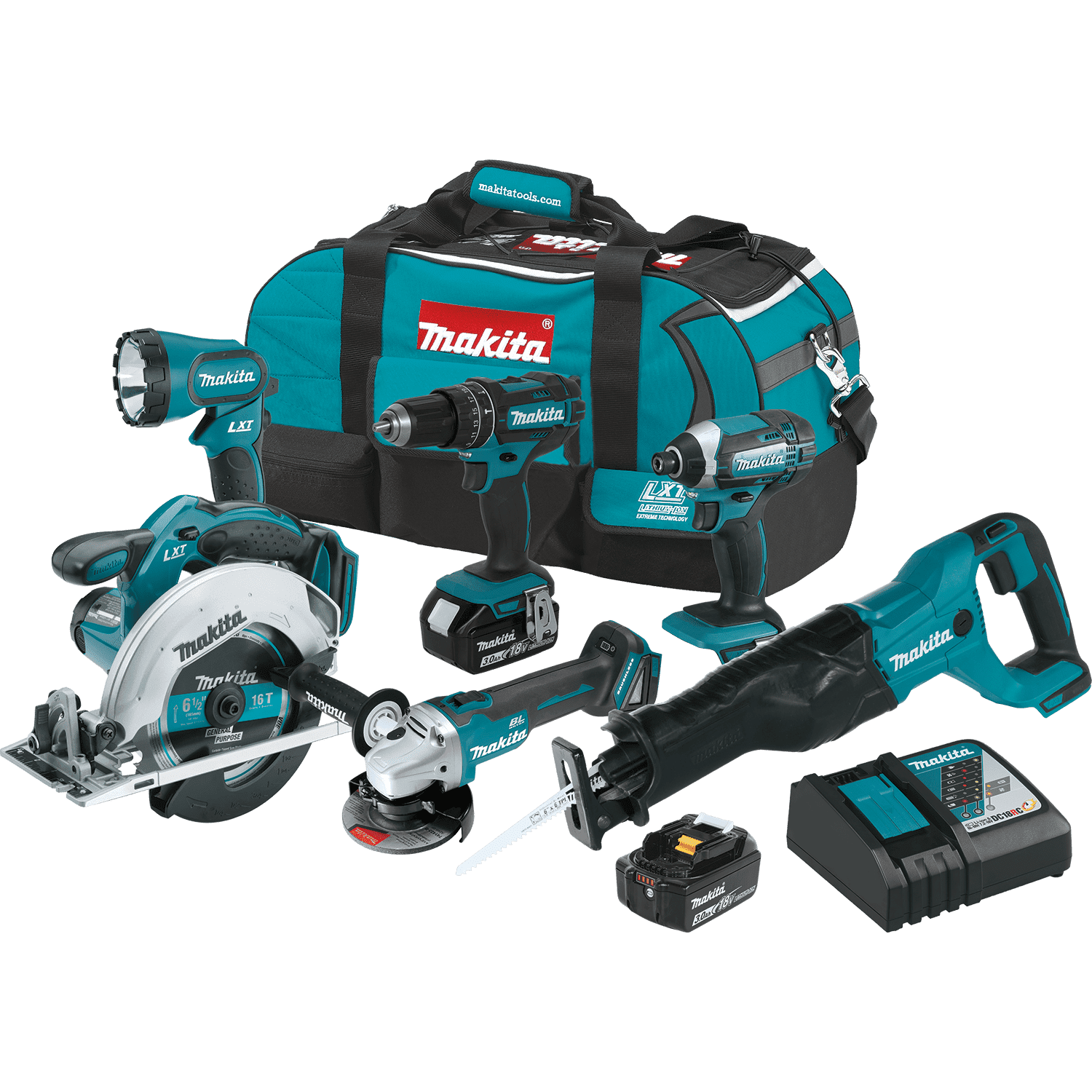 Picture of 18V LXT Lithium-Ion Cordless 6-Pc. Combo Kit (3.0Ah)
