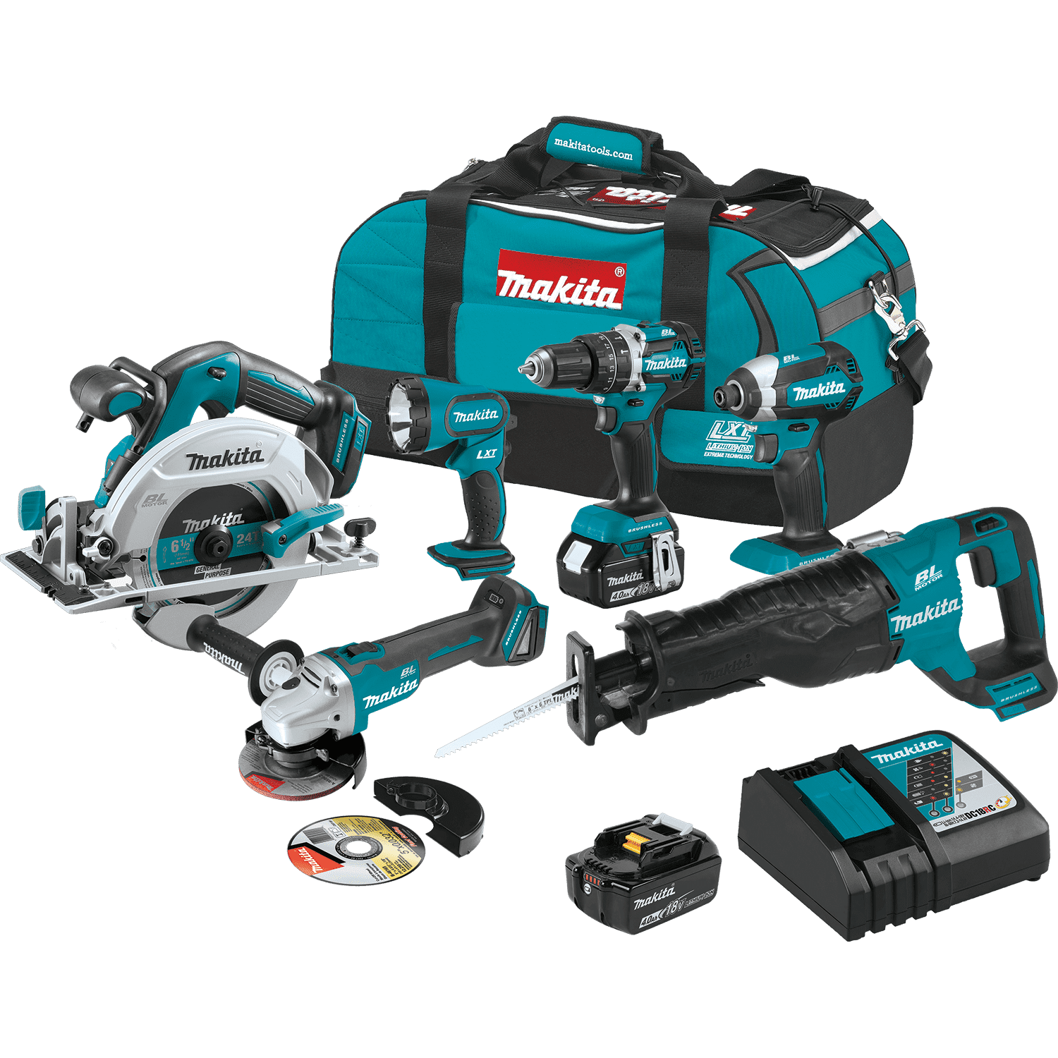 Picture of 18V LXT Lithium-Ion Brushless Cordless 6-Pc. Combo Kit (4.0Ah)