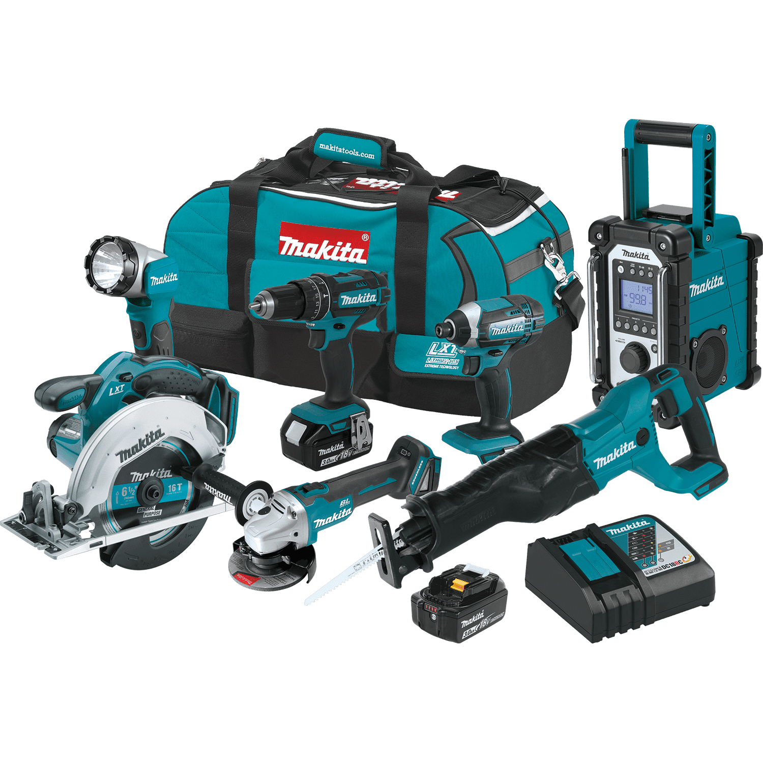 Picture of 18V LXT Lithium-Ion Cordless 7-Pc. Combo Kit (3.0Ah)