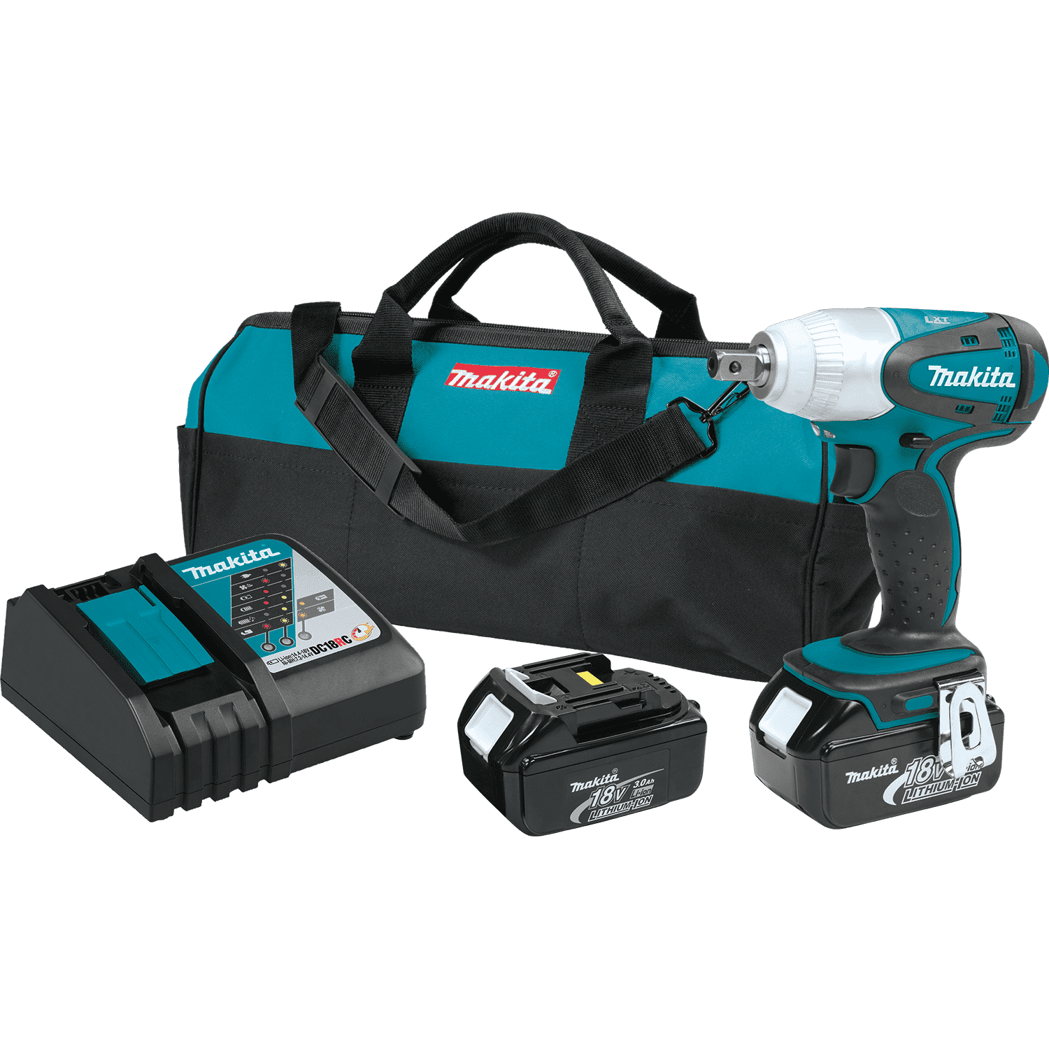 Picture of 18V LXT Lithium-Ion Cordless 1/2" Sq. Drive Impact Wrench Kit (3.0Ah)