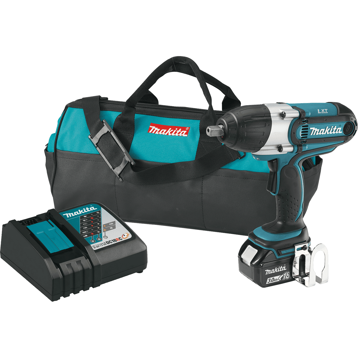 Picture of 18V LXT Lithium-Ion Cordless 1/2" Sq. Drive Impact Wrench Kit (3.0Ah)