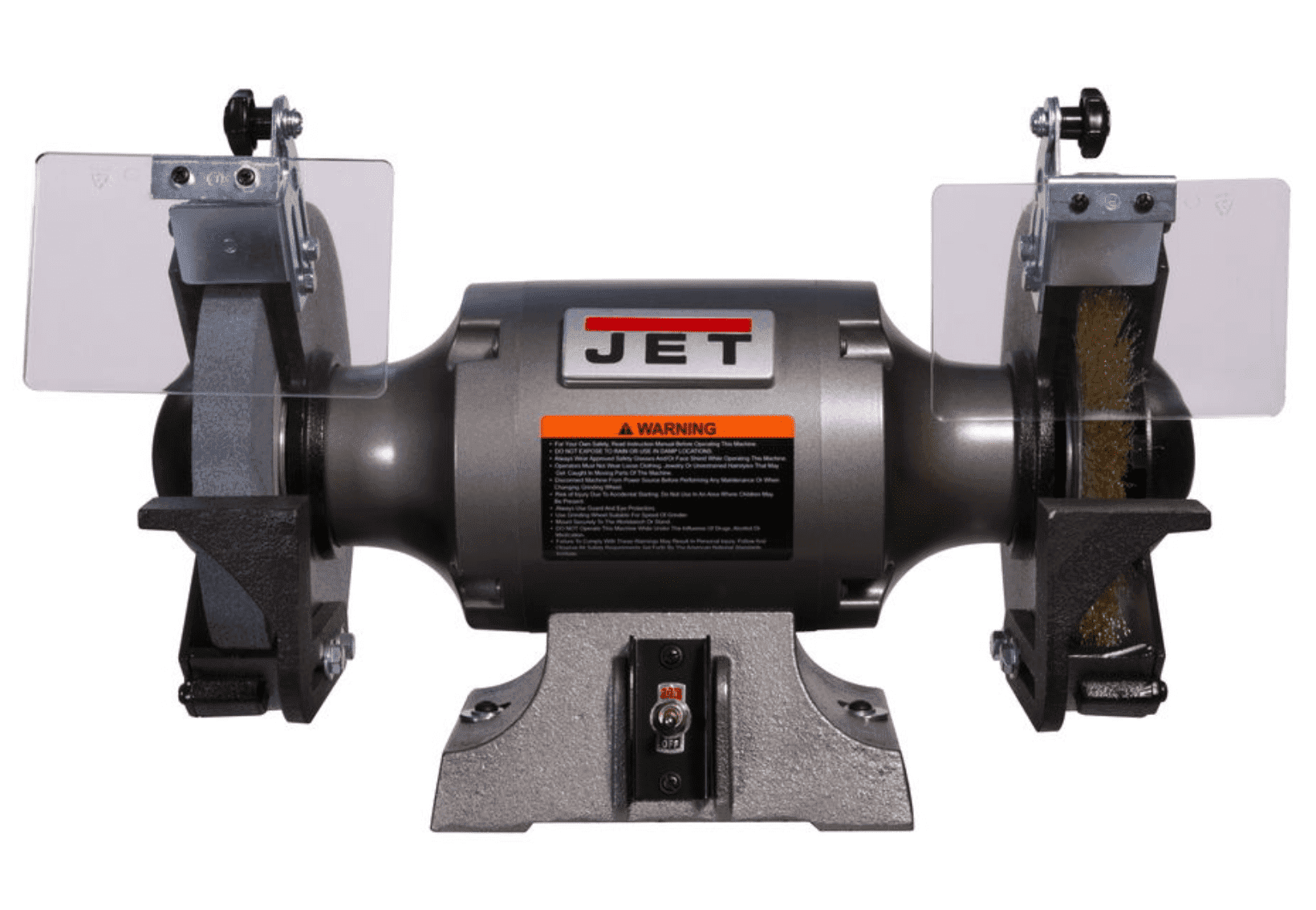 Picture of JBG-8W Shop Grinder with Grinding Wheel and Wire Wheel