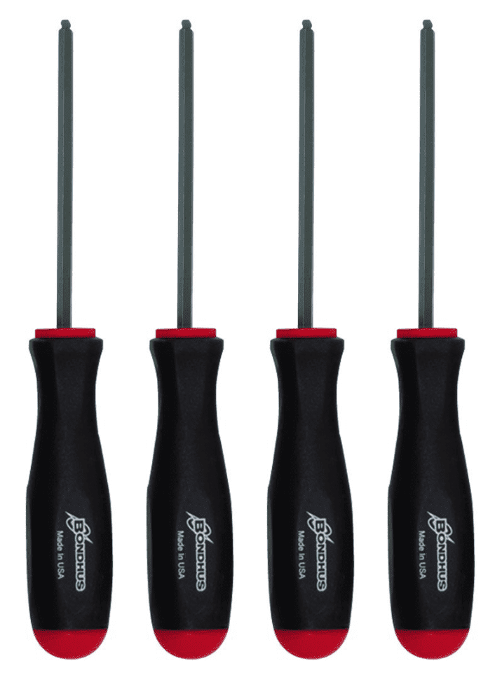 Picture of Set 4 Square Ball End Screwdrivers #0-3