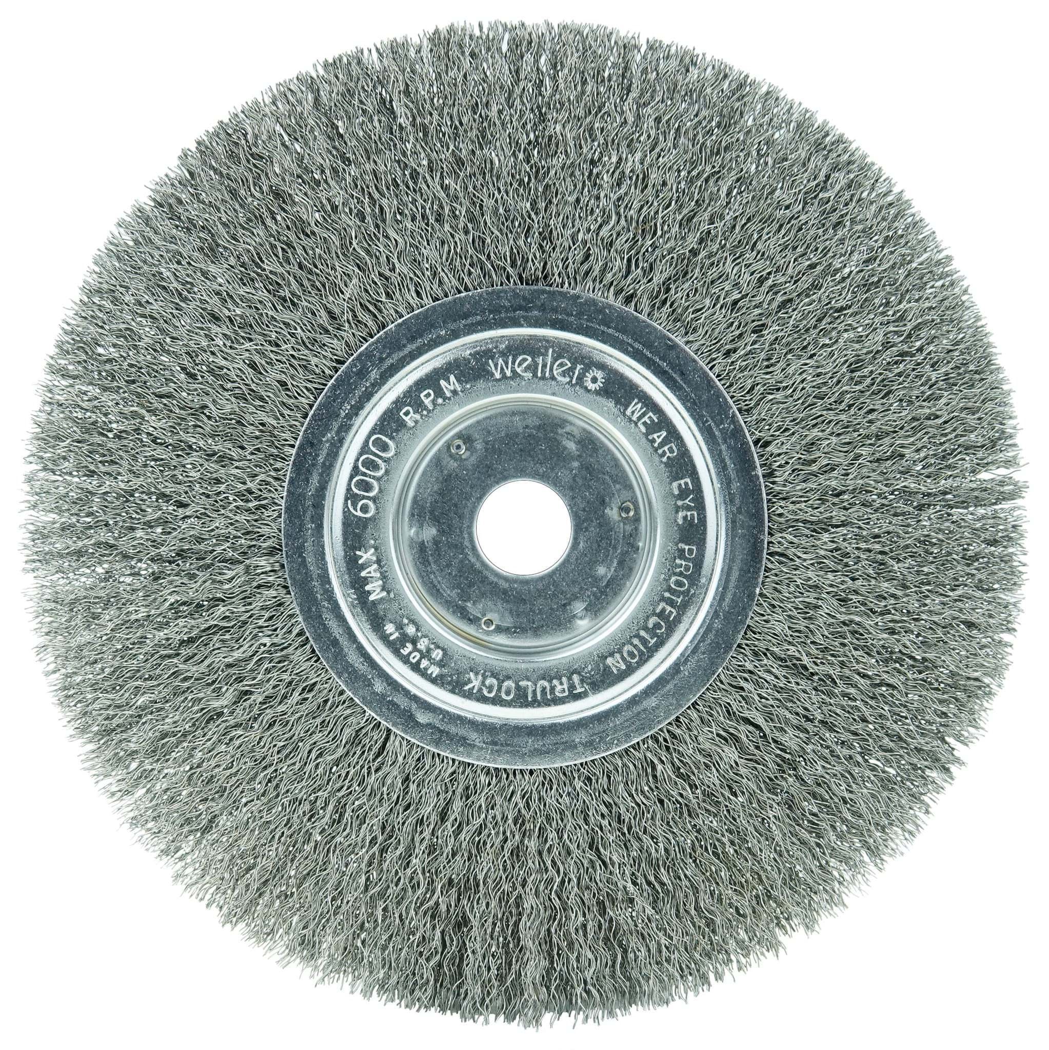 Picture of 8" Narrow Face Crimped Wire Wheel, .0118" Steel Fill, 3/4" Arbor Hole