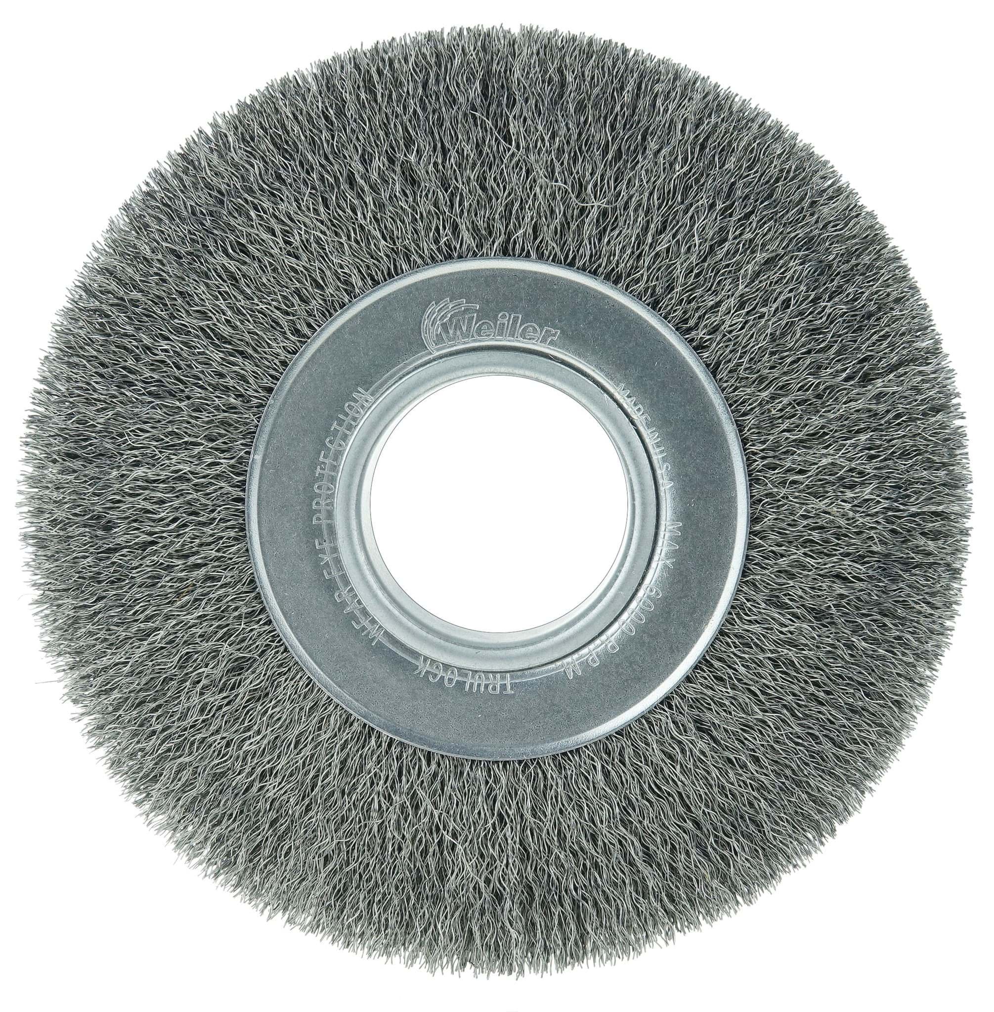 Picture of 7" Wide Face Crimped Wire Wheel, .0118" Steel Fill, 2" Arbor Hole