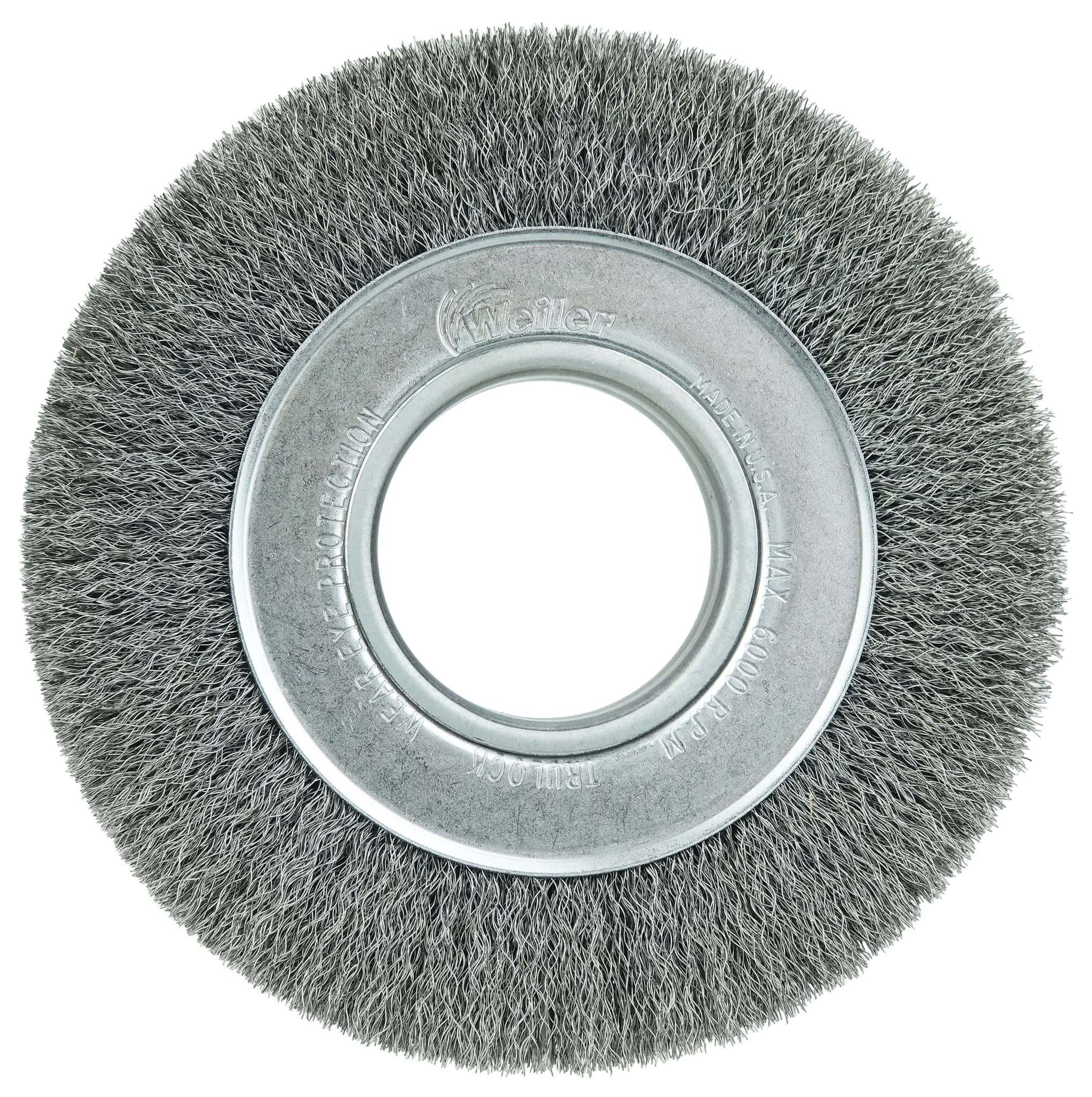 Picture of 6" Medium Face Crimped Wire Wheel, .0104" Steel Fill, 2" Arbor Hole