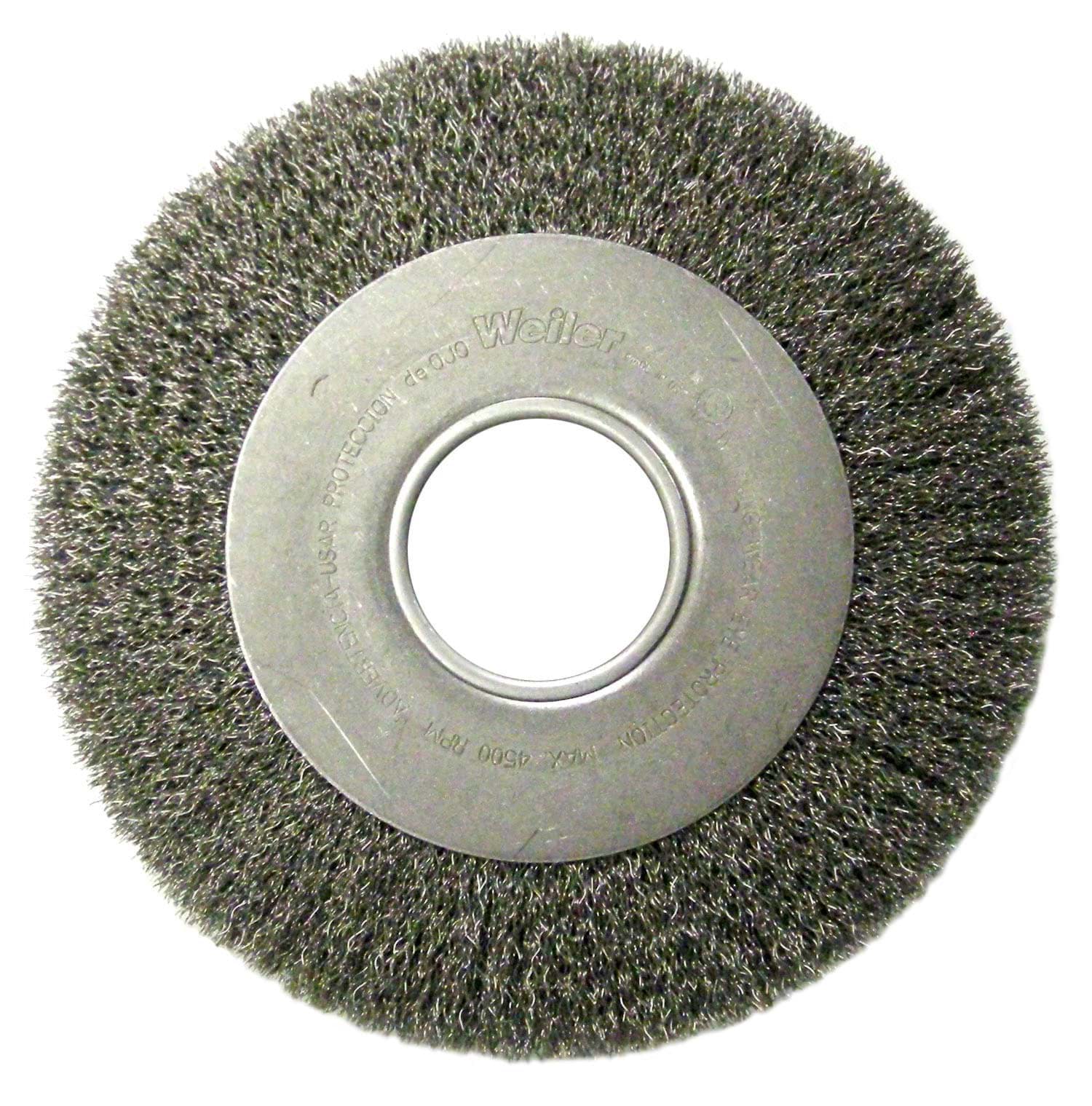 Picture of 8" Medium Face Crimped Wire Wheel, .014" Steel Fill, 2" Arbor Hole