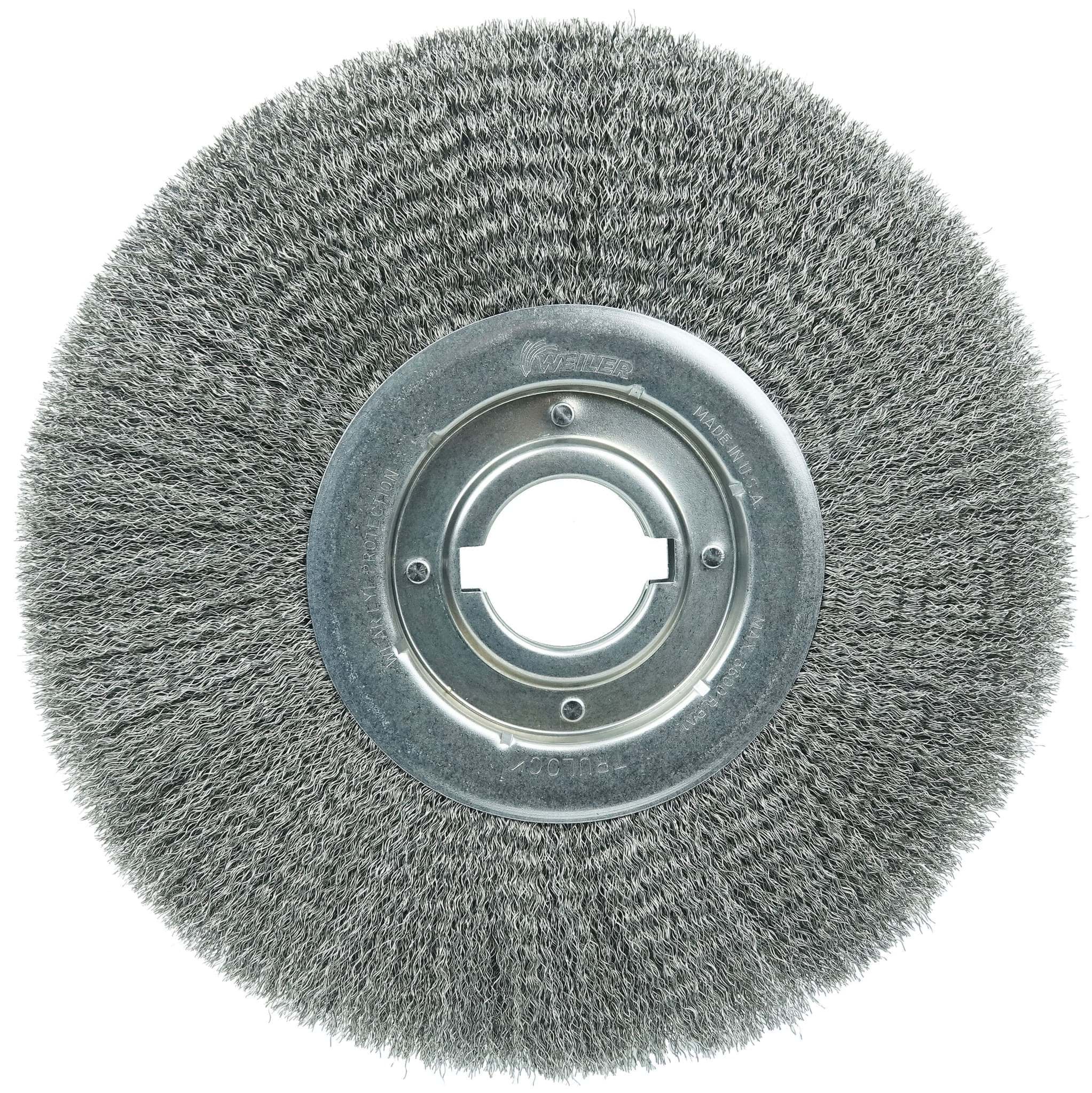 Picture of 12" Medium Face Crimped Wire Wheel, .0118" Steel Fill, 2" Arbor Hole