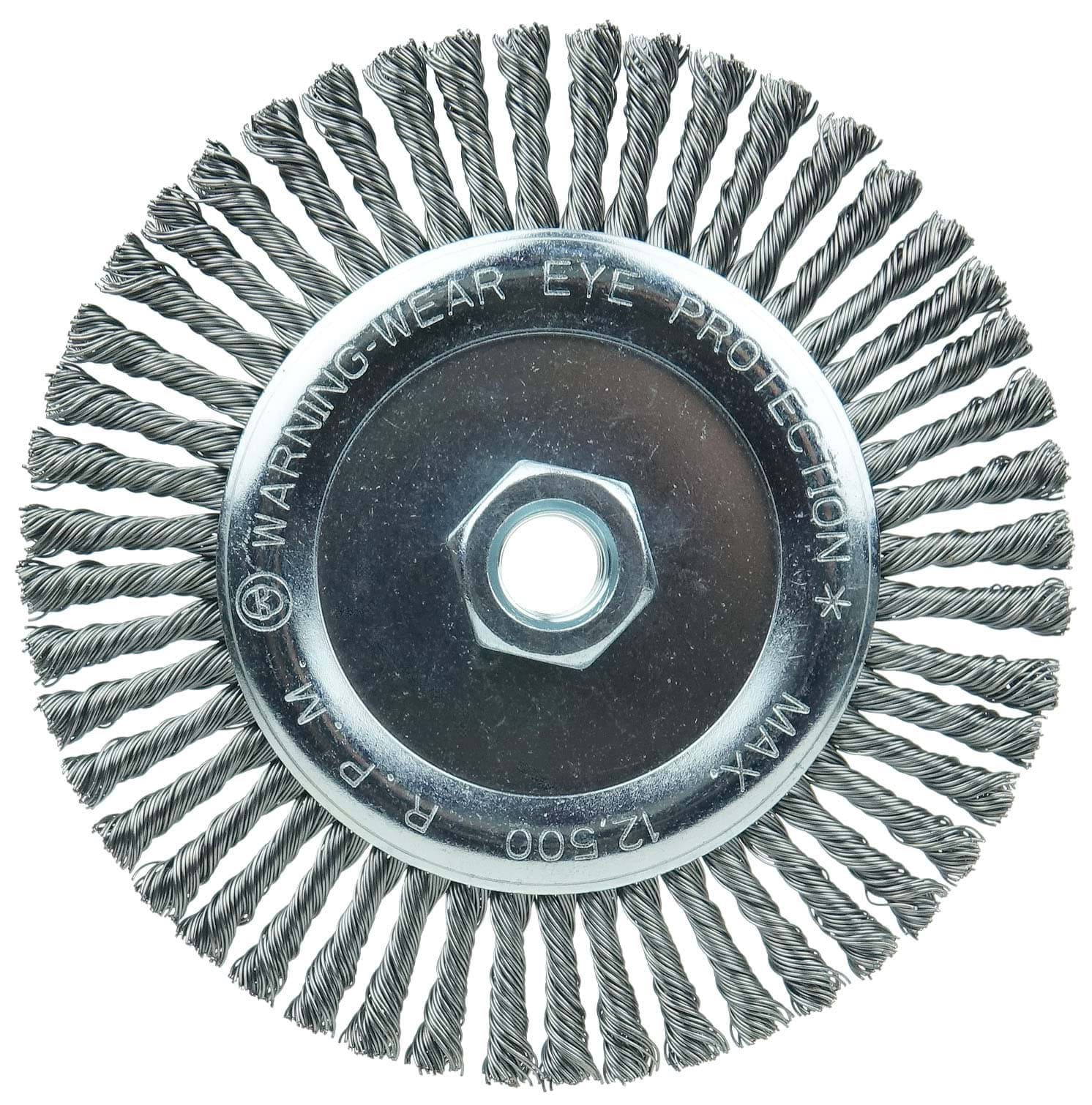 Picture of Stringer Bead Wheel 6", .020" Steel Wire Fill, 5/8"-11 UNC Nut
