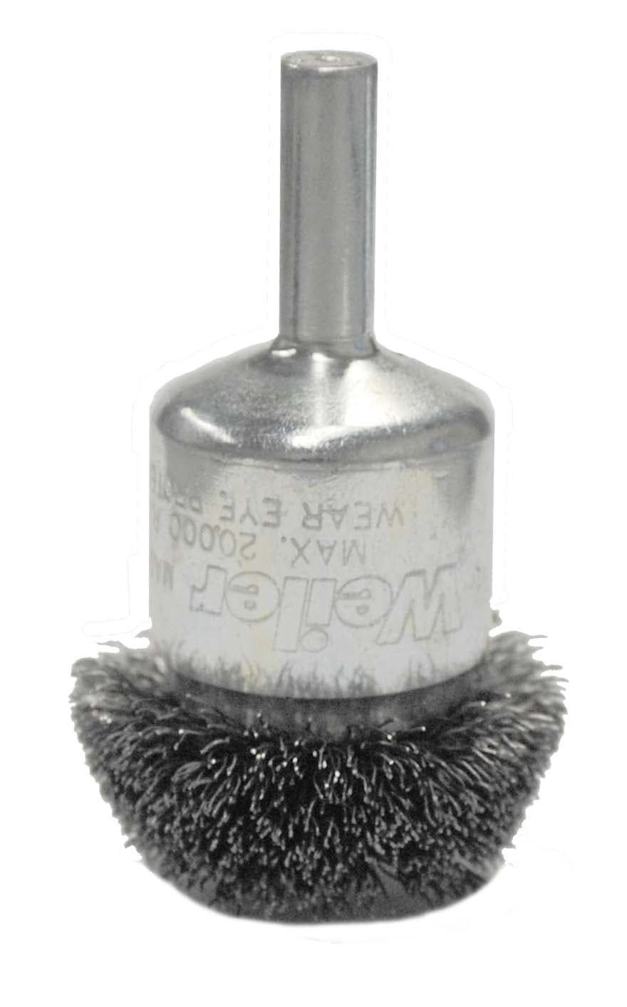 Picture of 1-1/4" Circular Flared Crimped Wire End Brush, .008" Steel Fill