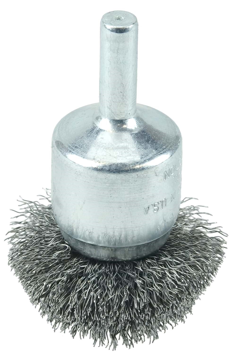 Picture of 1-1/2" Circular Flared Crimped Wire End Brush, .008" Steel Fill
