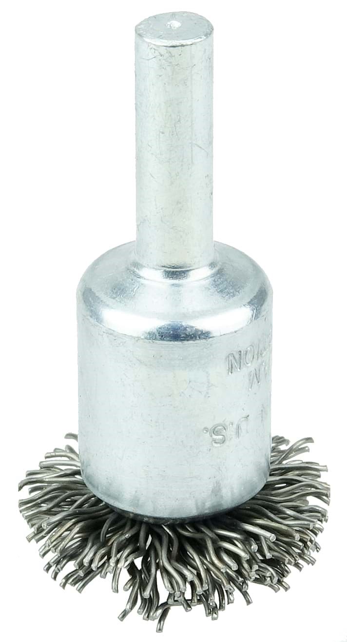 Picture of 1" Circular Flared Crimped Wire End Brush, .020" Steel Fill