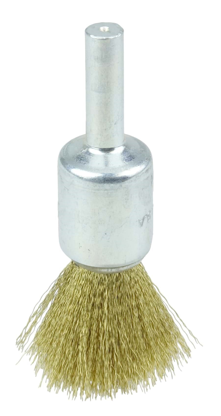 Picture of 1/2" Crimped Wire End Brush, .005" Brass Fill