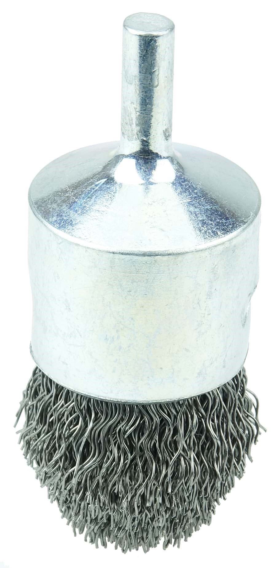 Picture of Controlled Flare Crimped Wire End Brush 1", .014" Steel Fill