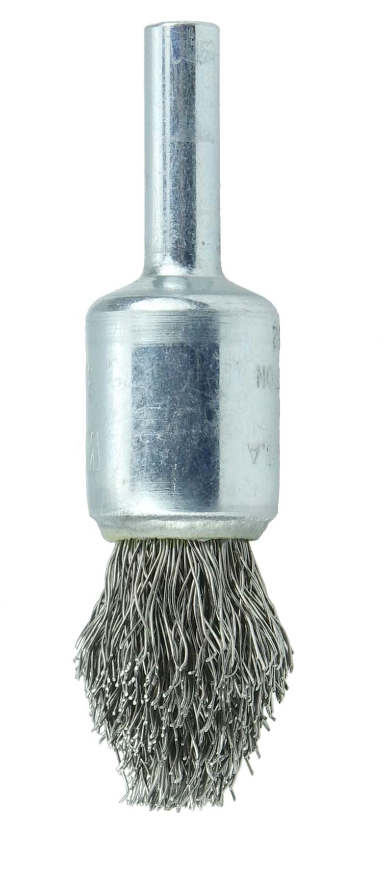 Picture of Controlled Flare Crimped Wire End Brush 1/2", .0104" Stainless Steel Fill