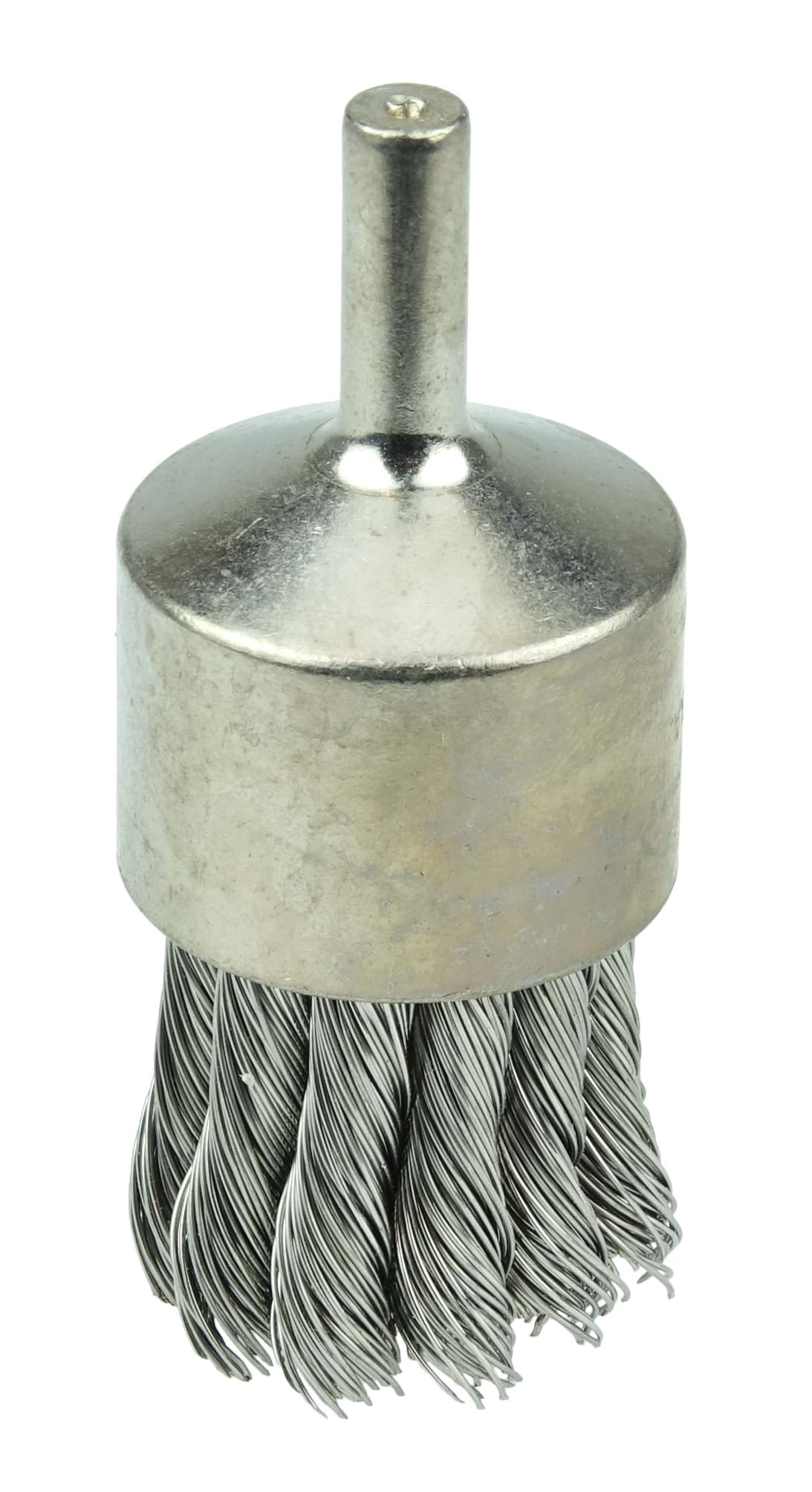Picture of Nickel-Plated Cup End Brush 1-1/8" .014" Stainless Steel Knot Wire Fill