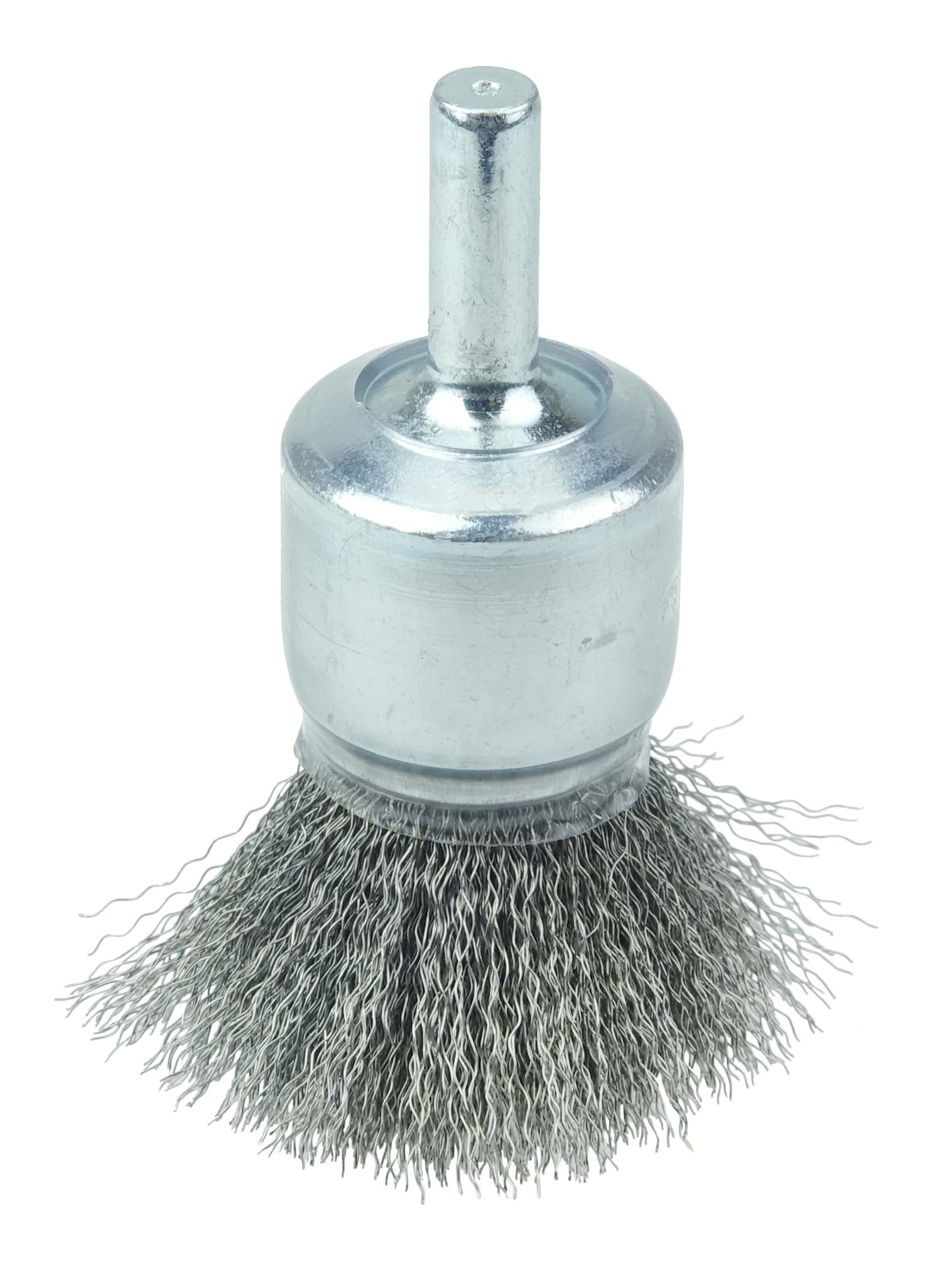 Picture of 3/4" Coated Cup Crimped Wire End Brush, .006" Steel Fill