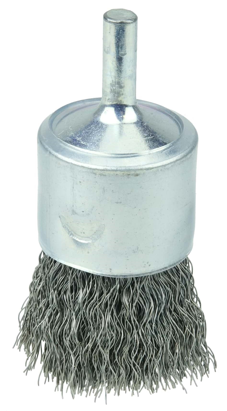 Picture of 1" Coated Cup Crimped Wire End Brush, .0104" Steel Fill