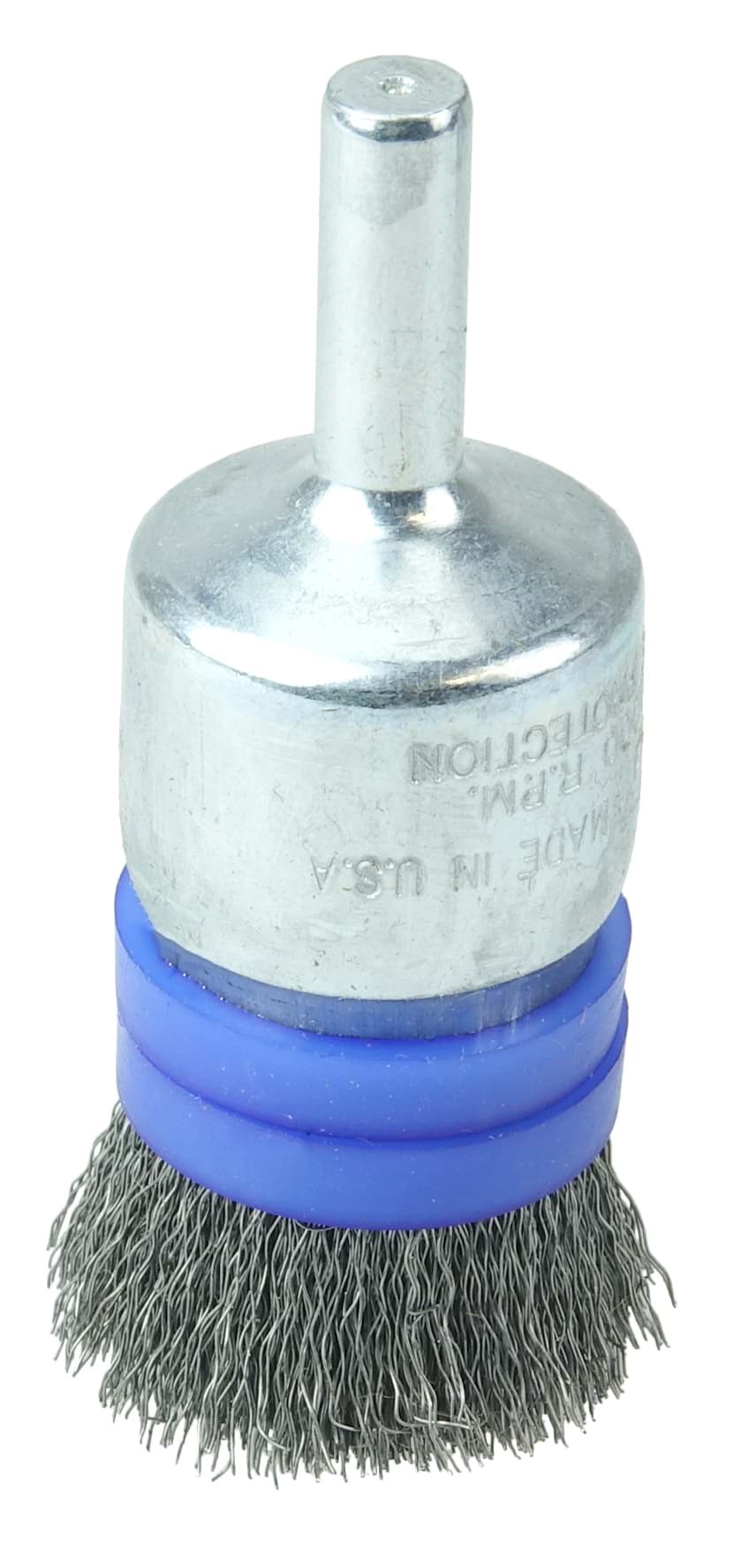 Picture of 3/4" Banded Crimped Wire End Brush, .006" Steel Fill