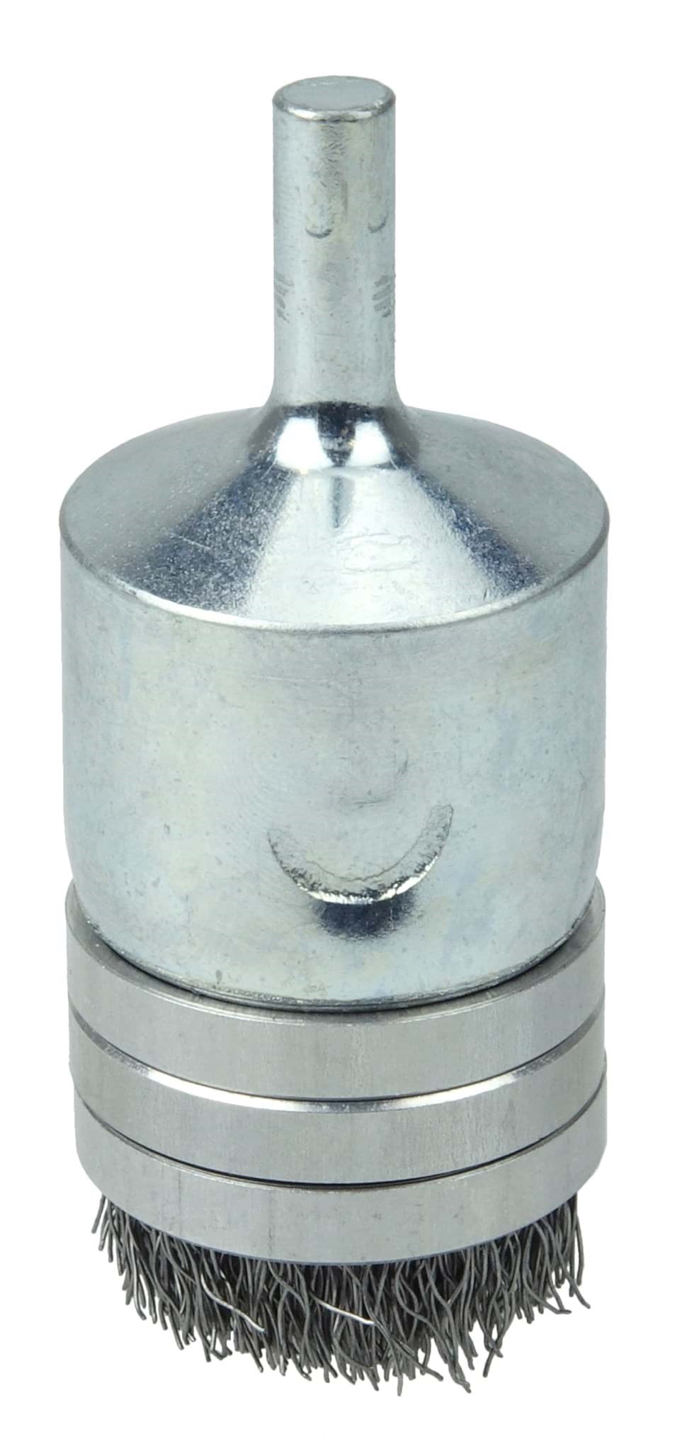 Picture of 1" Banded Crimped Wire End Brush, .0104" Steel Fill