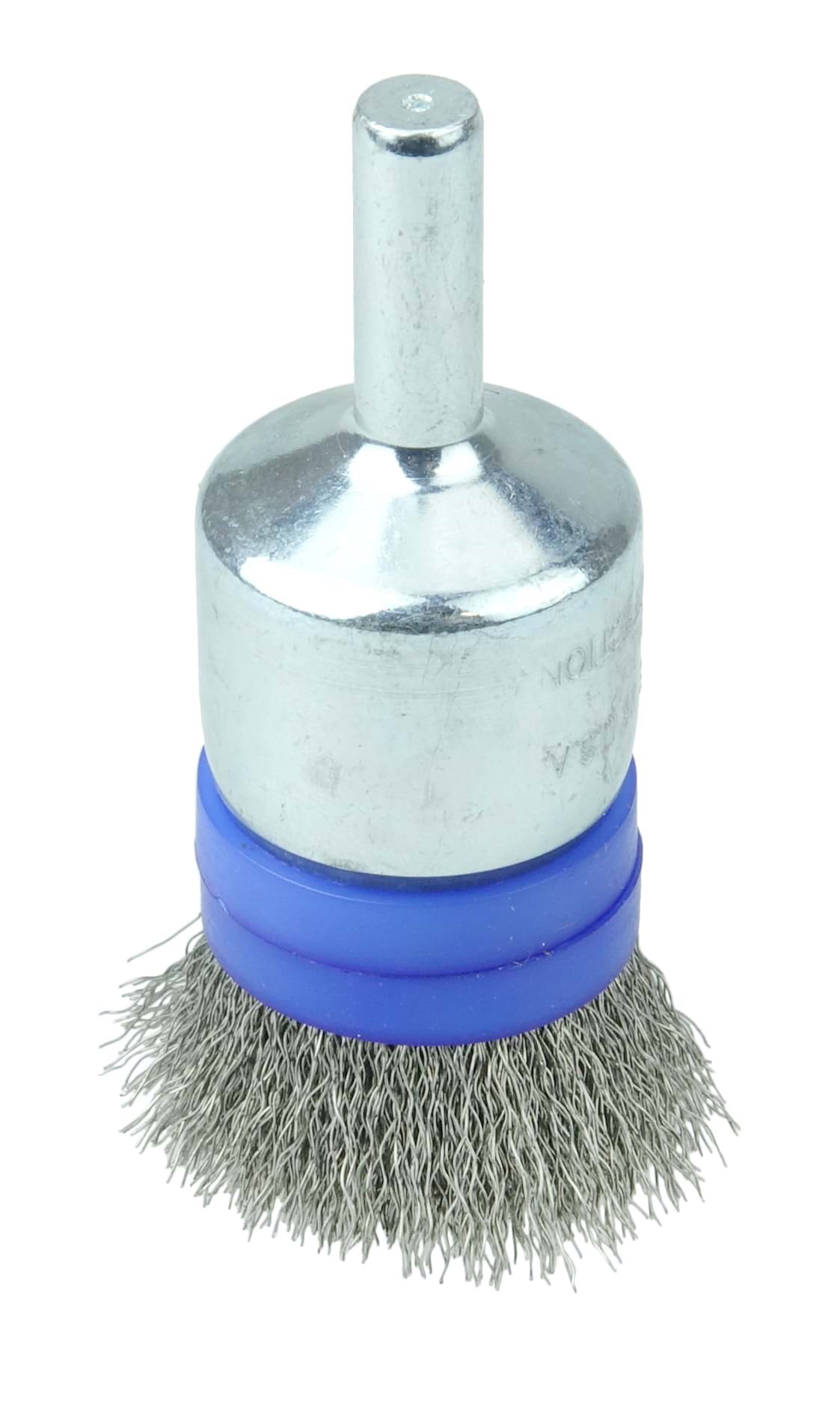 Picture of Banded Crimped Wire End Brush 3/4", .006" Stainless Steel Fill