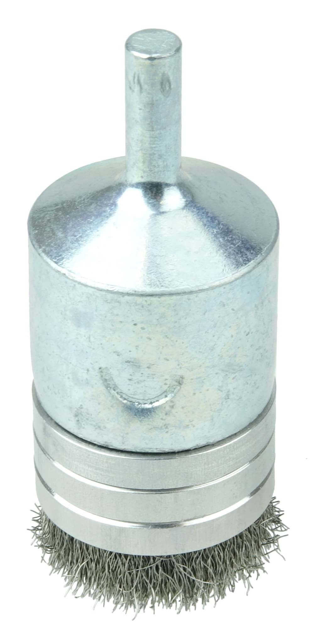 Picture of 1" Banded Crimped Wire End Brush, .006" Stainless Steel Fill