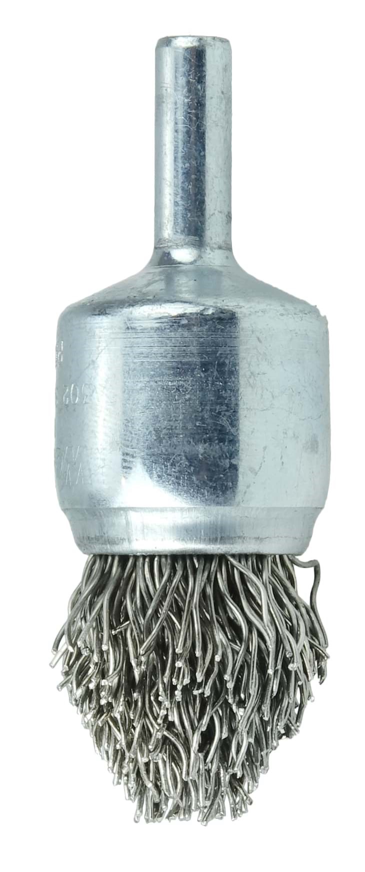 Picture of Controlled Flare Crimped Wire End Brush 3/4", .020" Stainless Steel Fill