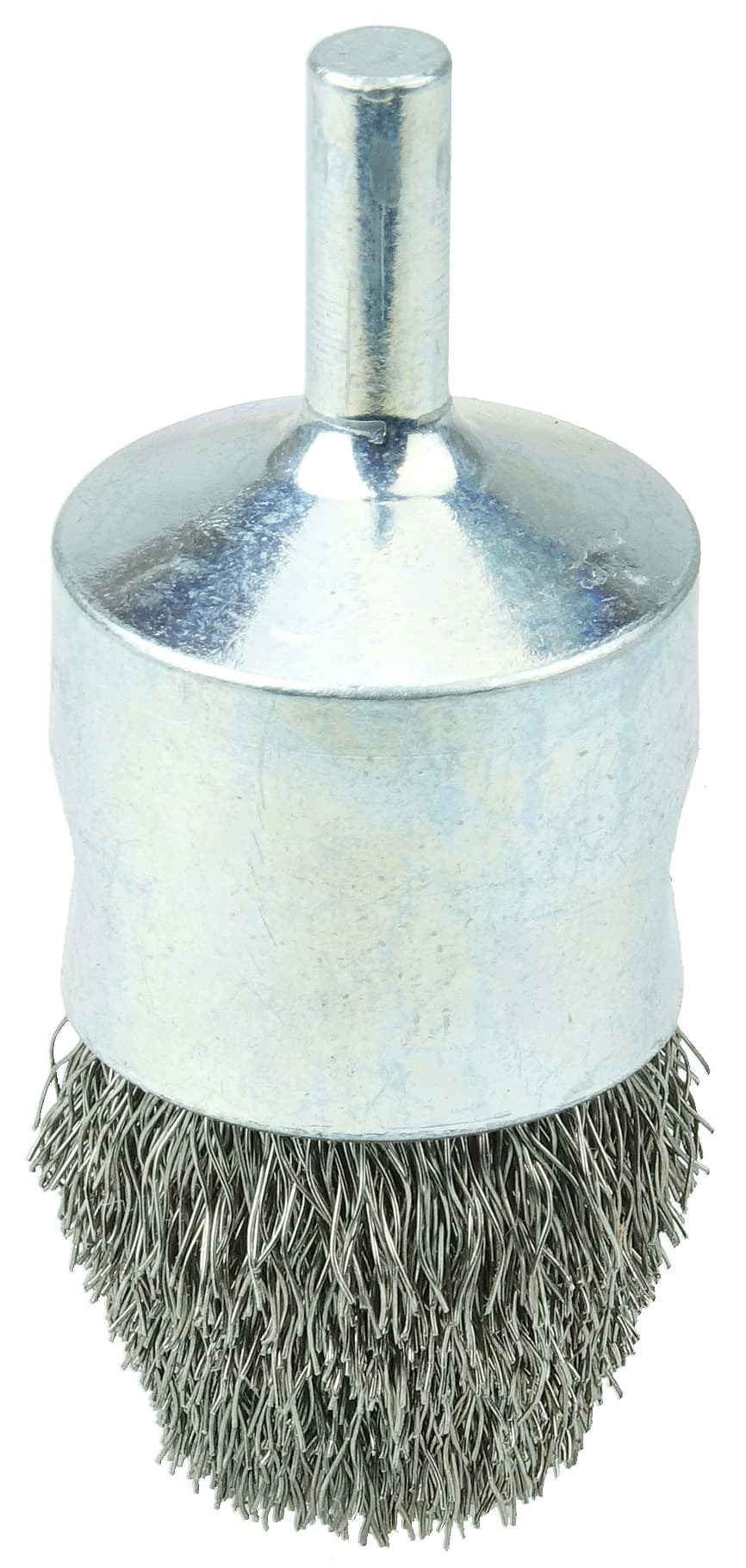 Picture of Controlled Flare Crimped Wire End Brush 1", .0104" Stainless Steel Fill