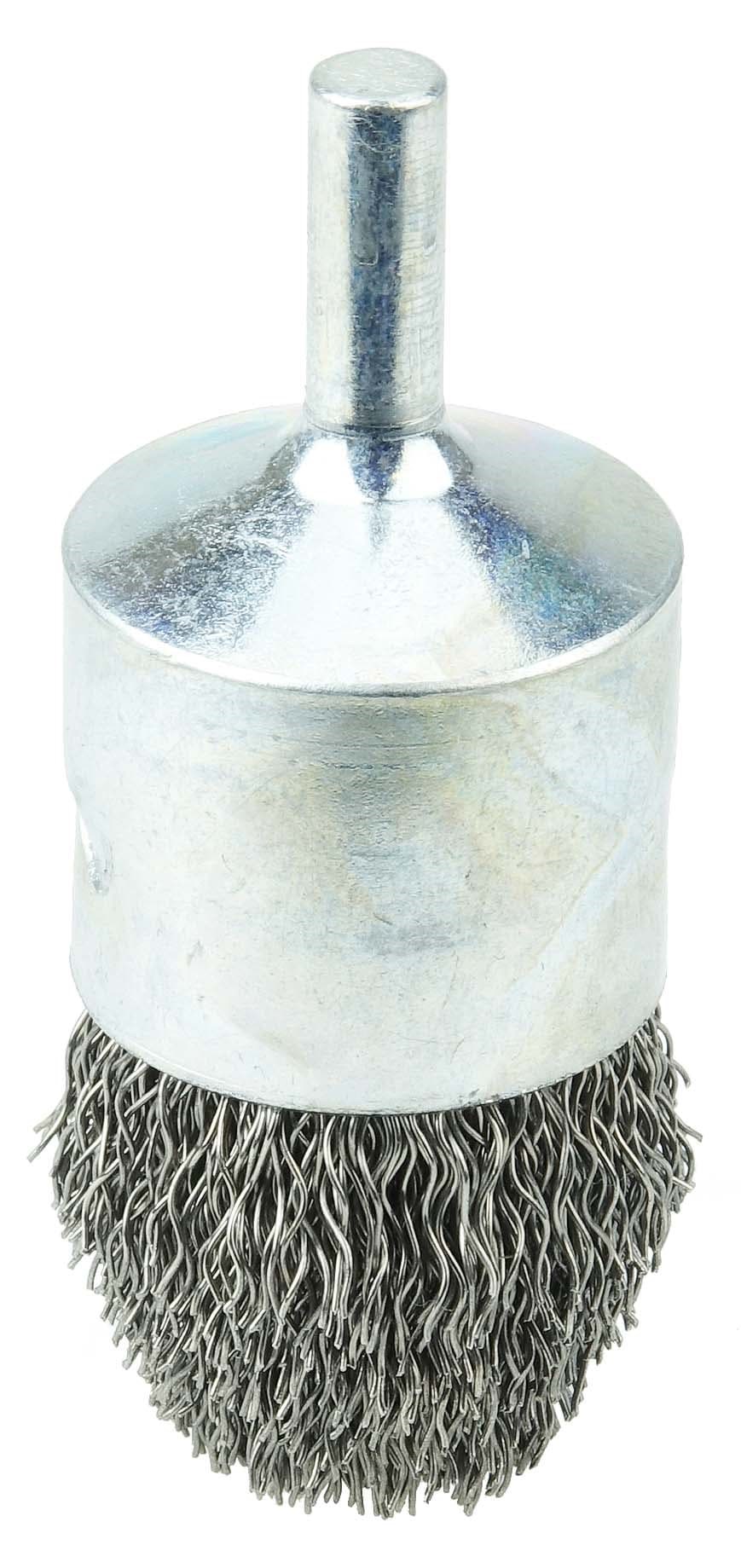 Picture of Controlled Flare Crimped Wire End Brush 1", .014" Stainless Steel Fill
