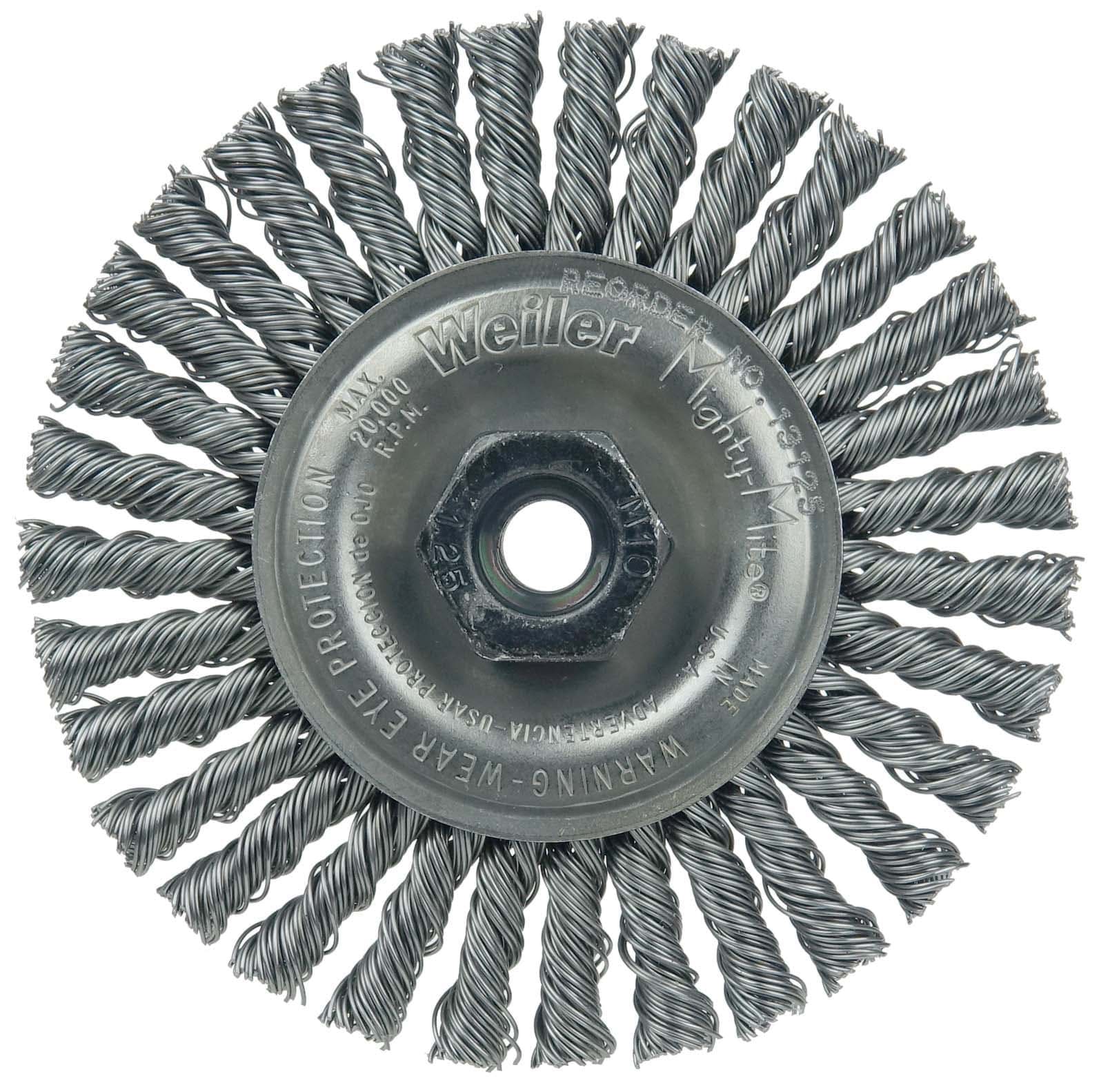 Picture of Mini Roughneck 4" Stringer Bead Wheel, .020" Steel Fill, M10x1.25 Nut