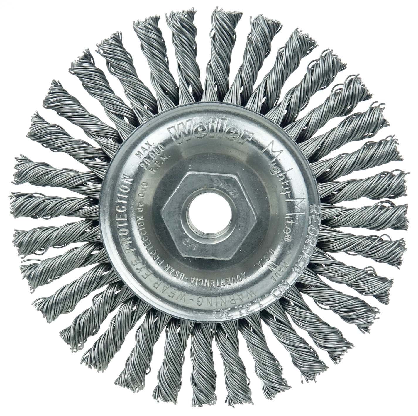 Picture of Mini Roughneck 4" Stringer Bead Wheel, .020" Steel Fill, 1/2"-13 UNC Nut