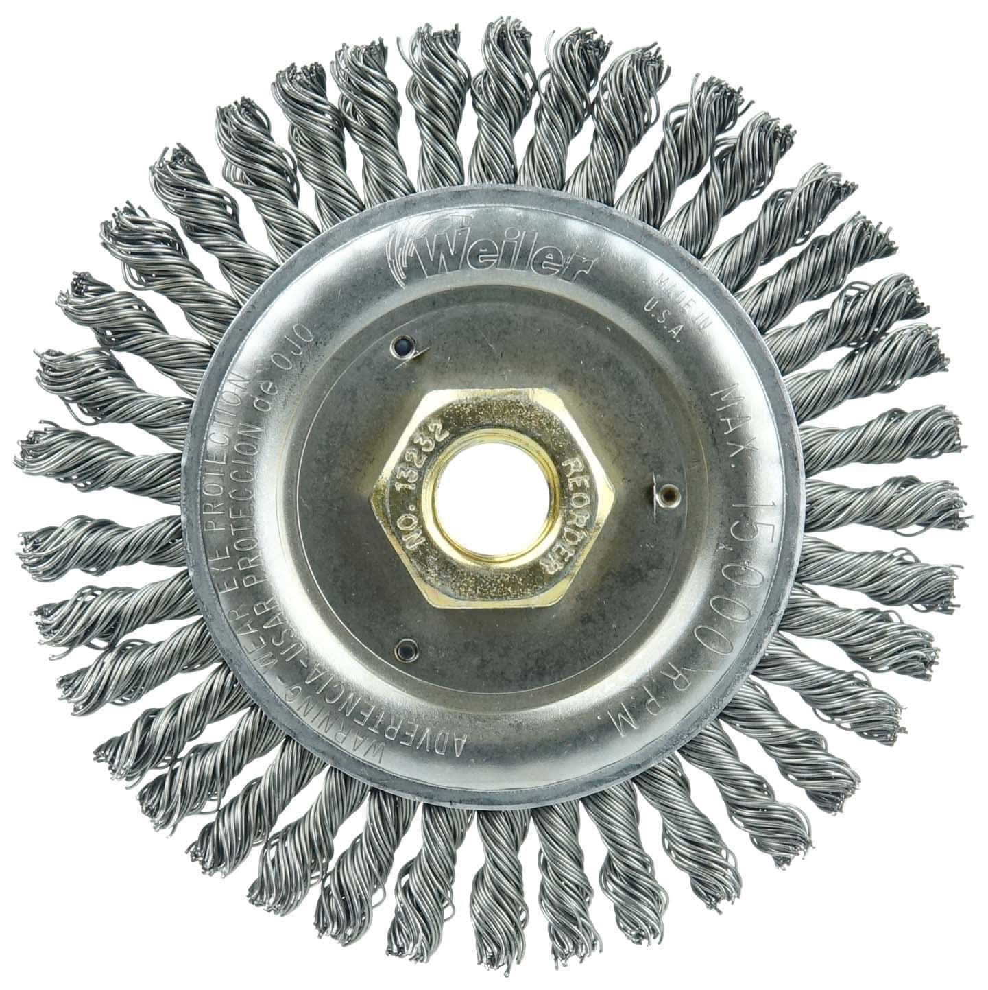 Picture of Roughneck Jr. 4-1/2" Stringer Bead Wheel, .020" Steel Fill, 5/8"-11 UNC Nut