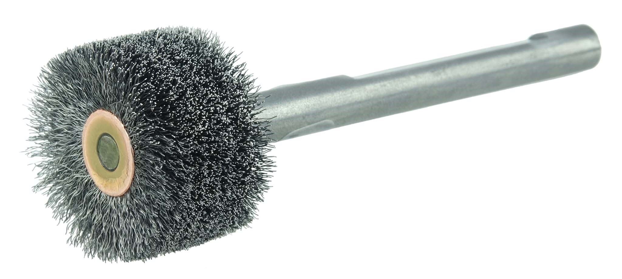Picture of Bore-Rx 1-1/2"Dia. Internal Brush Deburring Tool, .006" Crimped Steel Wire Fill, 3/8" Stem