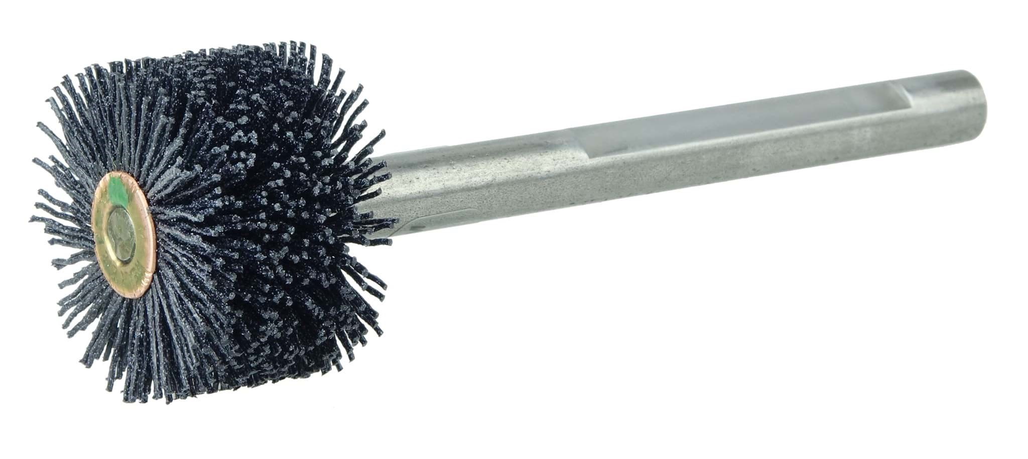 Picture of Bore-Rx 1-1/2"Dia. Internal Brush Deburring Tool, .026/120CG Crimped Fill, 3/8" Stem