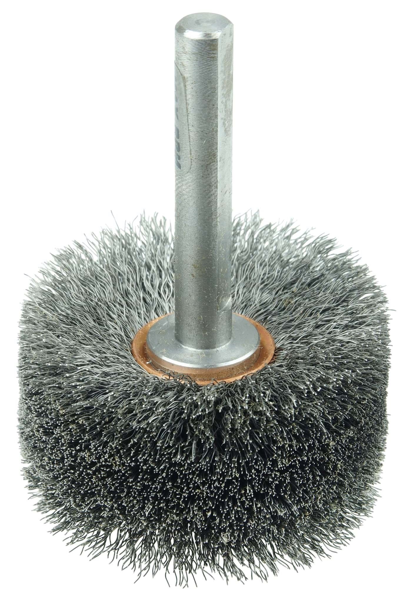 Picture of Bore-Rx 2-1/2"Dia. Internal Brush Deburring Tool, .008" Crimped Steel Wire Fill, 3/8" Stem