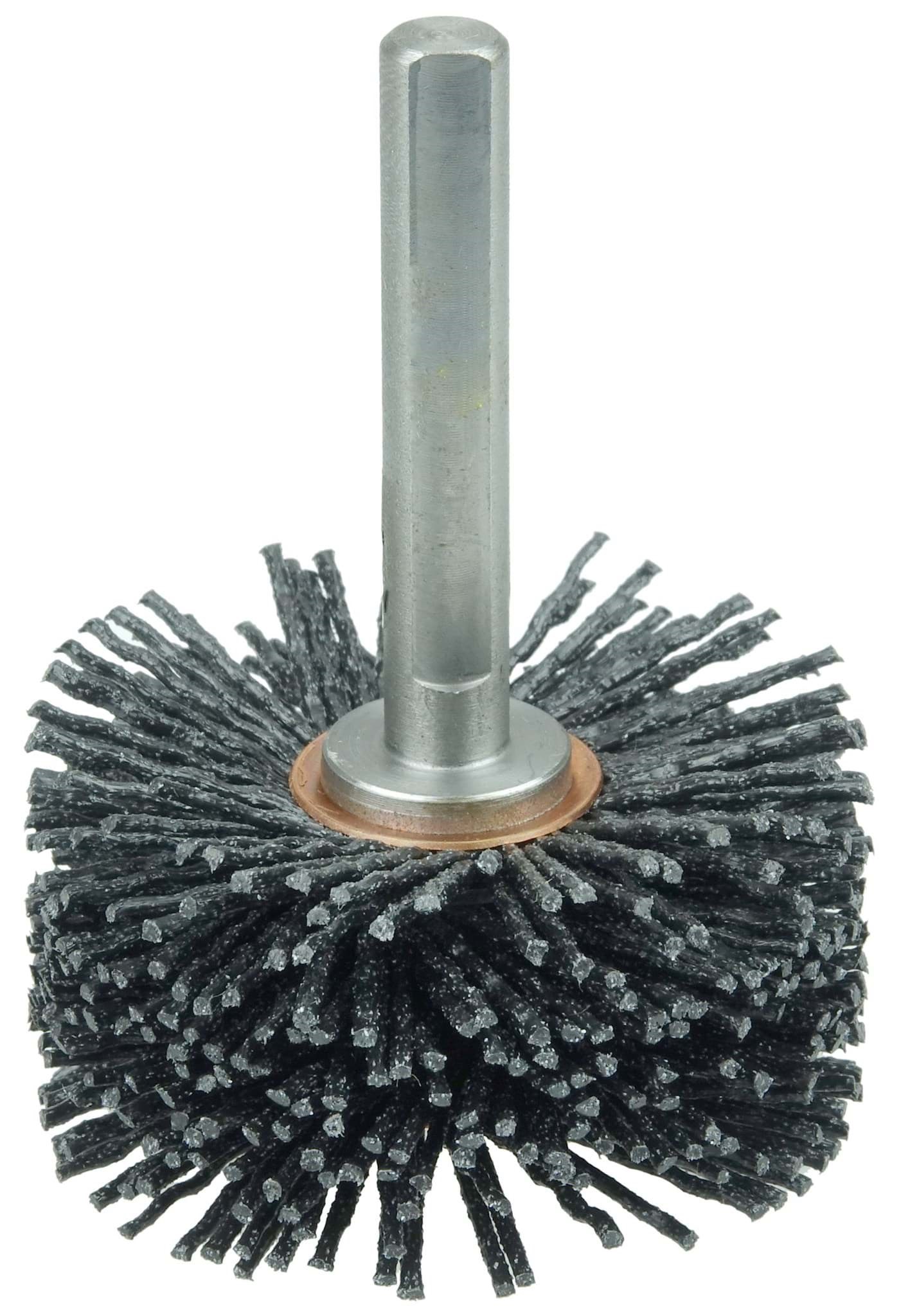 Picture of Bore-Rx 2-1/2"Dia. Internal Brush Deburring Tool, .055/80CG Crimped Fill, 3/8" Stem