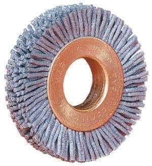 Picture of Burr-Rx 3" Small Diameter Wheel Brush, .035/80CG Crimped Fill, 1/2" Arbor Hole