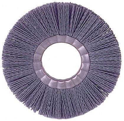 Picture of 10" Nylox Metal Hub Wheel Brush, .035/180SC Crimped Fill, 3-1/4" Arbor Hole