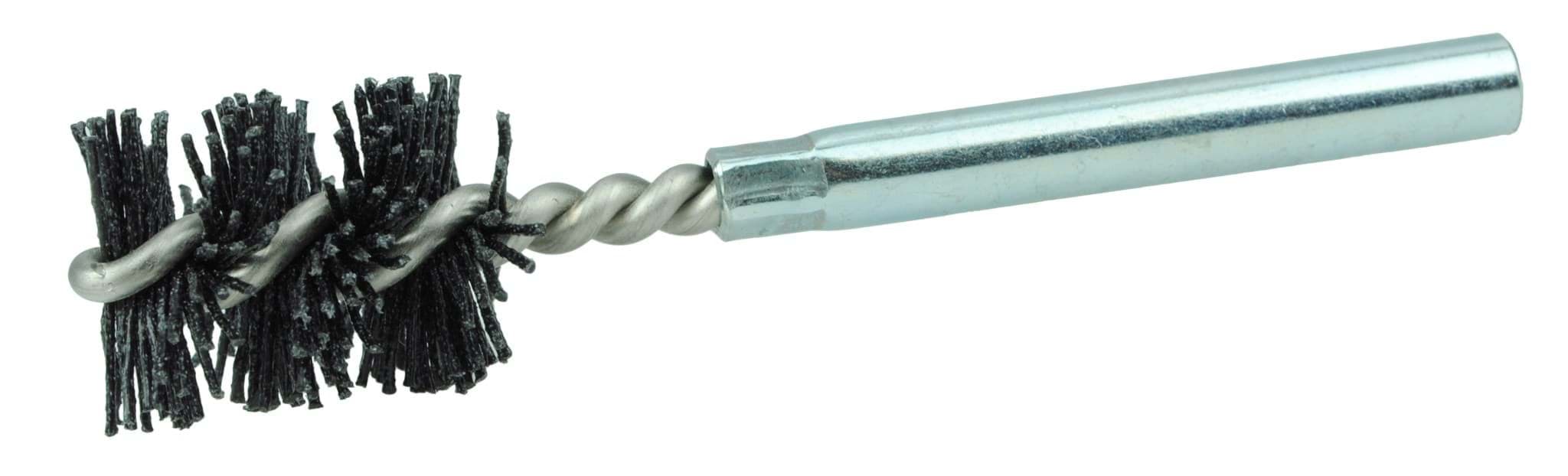 Picture of Burr-Rx 3/4"-Dia Power Tube Brush, .026/120CG Crimped Fill, 1" Brush Length, 3-1/2" Overall Length