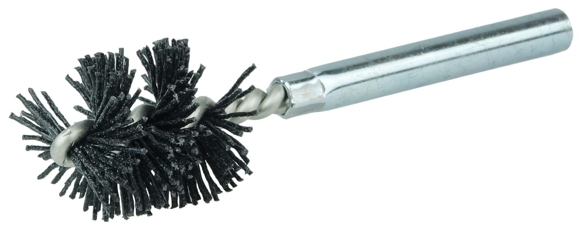 Picture of Burr-Rx 1"-Dia  Power Tube Brush, .026/120CG Crimped Fill, 1" Brush Length, 3-1/2" Overall Length