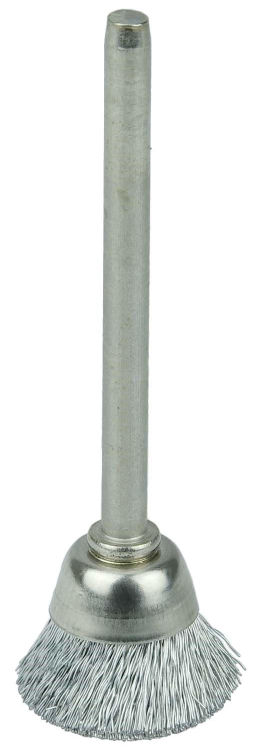 Picture of 5/8" Miniature Wire Cup Brush, .005" Steel Fill, 1/8" Stem