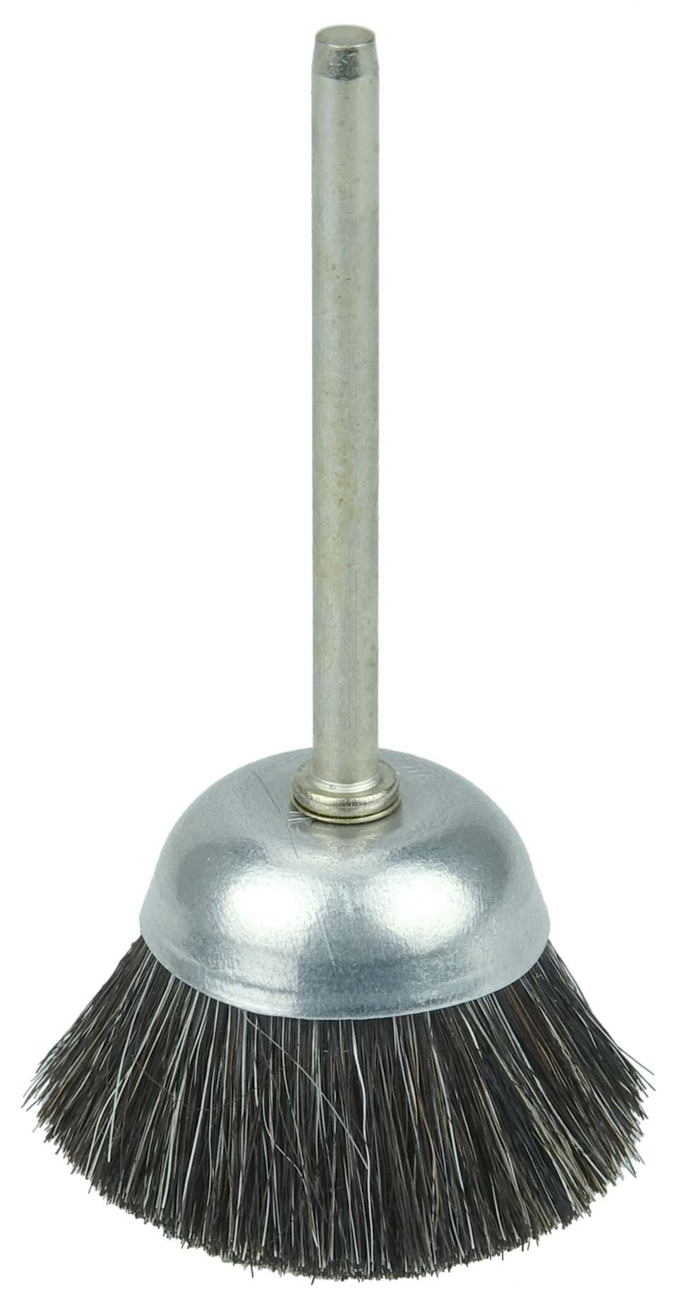 Picture of 1" Miniature Cup Brush, Soft Hair Fill, 1/8" Stem