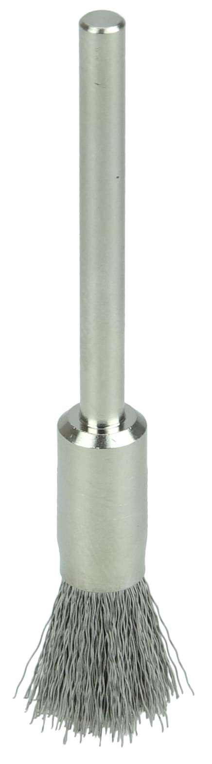 Picture of 5/16" Miniature Wire End Brush, .005" Stainless Steel Fill, 1/8" Stem