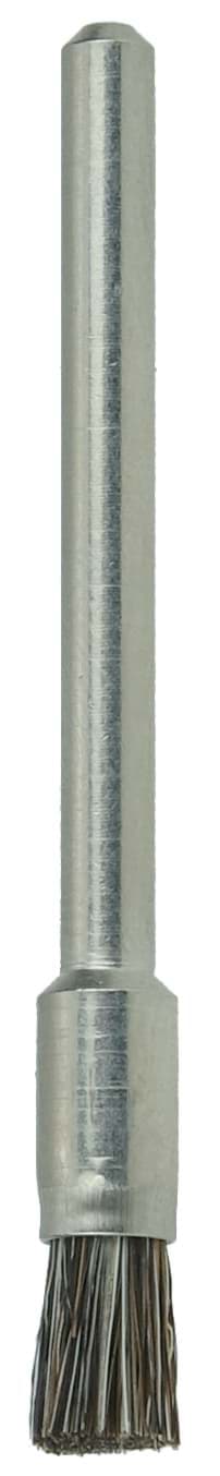 Picture of 3/16" Miniature End Brush, Soft Hair Fill, 1/8" Stem