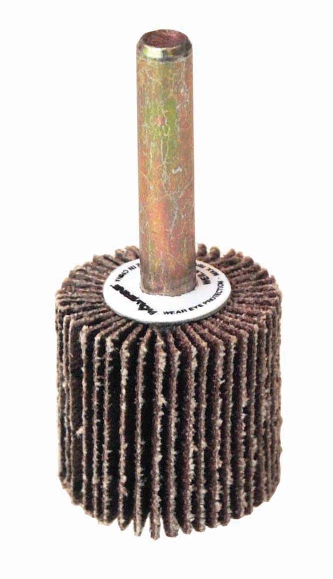 Picture of 1" x 1" x 120AO Wolverine Coated Abrasive Flap Wheel, 1/4" Stem