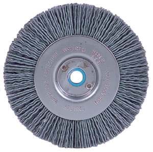 Picture of 6" Narrow Face Nylox Wheel, .040/120SC Crimped Fill, 5/8"-1/2" Arbor Hole