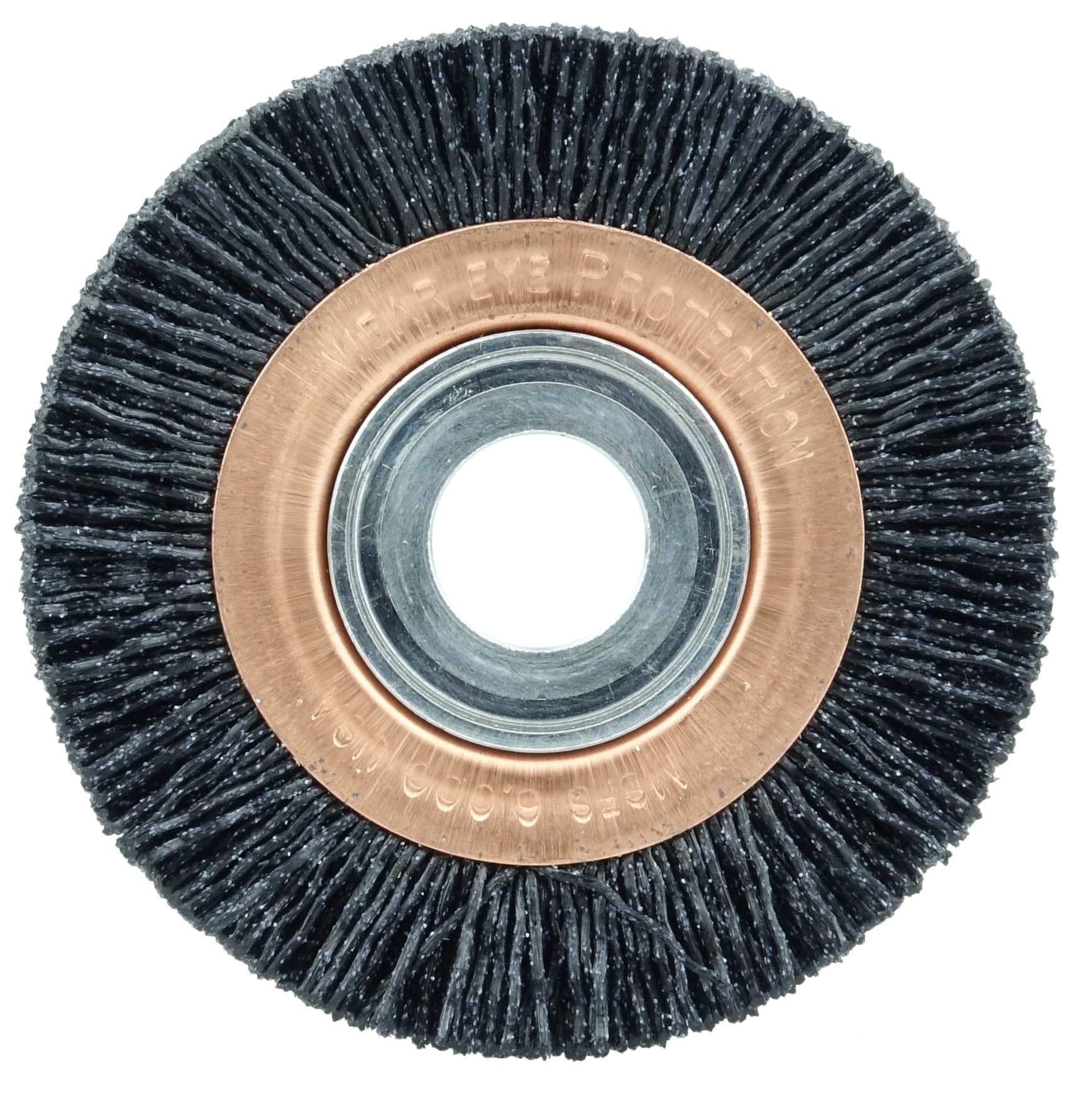 Picture of Burr-Rx 3" Heavy-Duty Narrow Face Wheel, .035/80CG Crimped Fill, 5/8"-1/2" Arbor Hole