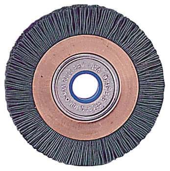 Picture of 3" Heavy-Duty Narrow Face Nylox Wheel, .040/80SC Crimped Fill, 5/8"-1/2" Arbor Hole