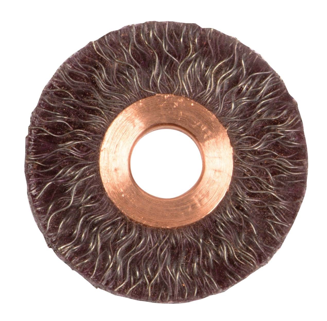 Picture of 2" Polyflex Encapsulated Small Diameter Crimped Wheel, .014" Steel Fill, 1/2" Arbor Hole